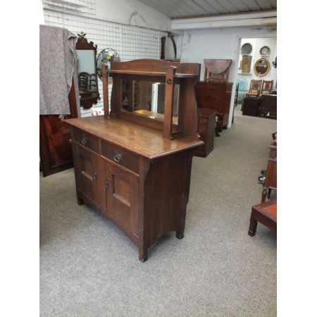 Antikes britisches Arts & Crafts Sideboard Eiche ca 1900