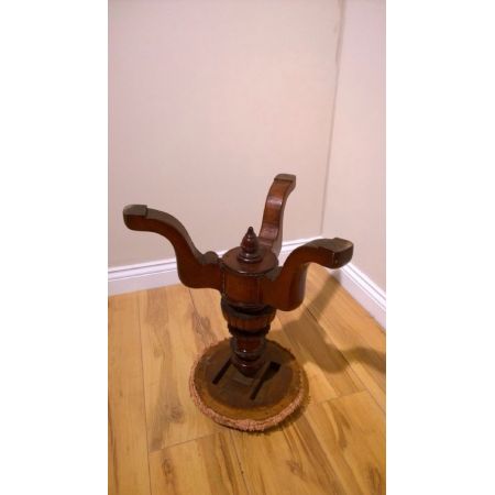 Antiker britischer Mahagoni Hocker Klavierhocker ca 1900