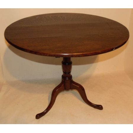 Georgianischer antiker Eichen Beistelltisch englisch Kipptisch ca 1770