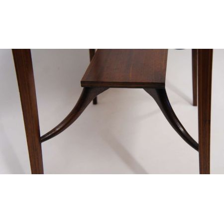 Edwardianischer antiker Mahagoni Beistelltisch ca 1890