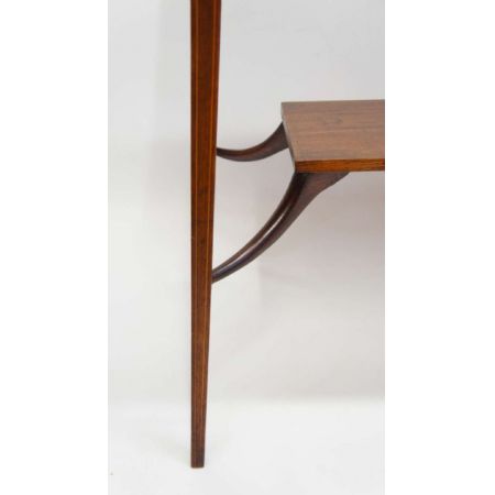 Edwardianischer antiker Mahagoni Beistelltisch ca 1890