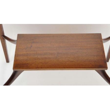 Edwardianischer antiker Mahagoni Beistelltisch ca 1890