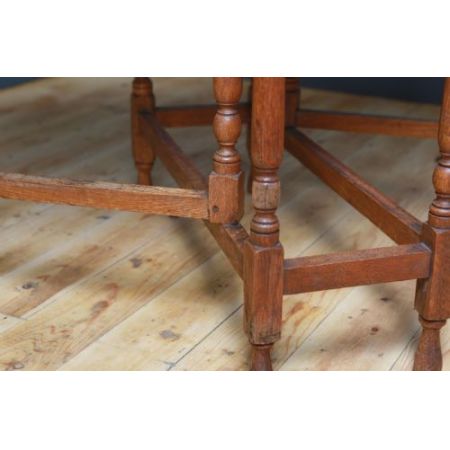 Antiker britischer Gateleg Tisch Eiche Dropleaf can 1920