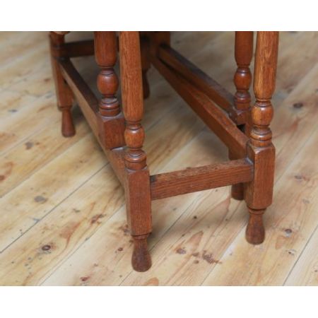 Antiker britischer Gateleg Tisch Eiche Dropleaf can 1920