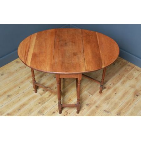 Antiker britischer Gateleg Tisch Eiche Dropleaf can 1920