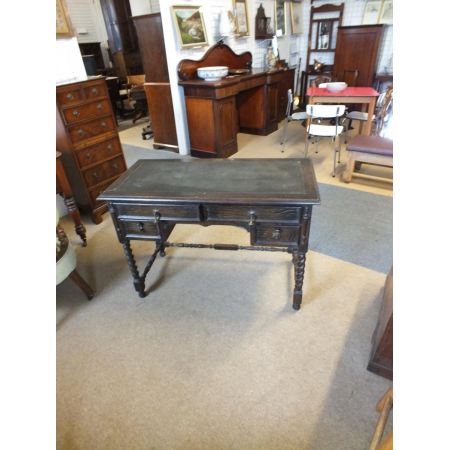 Antiker britischer Eichen Schreibtisch ca 1920