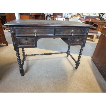 Antiker britischer Eichen Schreibtisch ca 1920