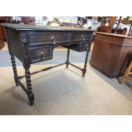 Antiker britischer Eichen Schreibtisch ca 1920