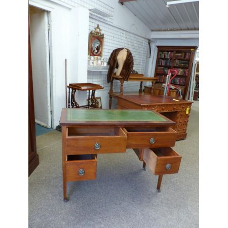 Antiker edwardianischer Mahagoni Schreibtisch britisch ca 1890