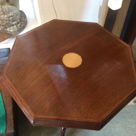 Antiker britischer Mahagoni Beistelltisch ca 1880