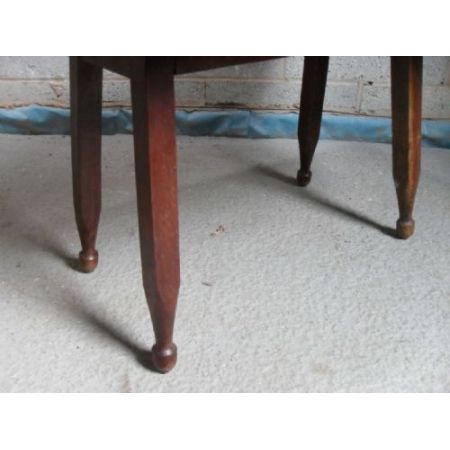 Edwardianischer antiker Eichen Esstisch Landhaus britisch ca 1890