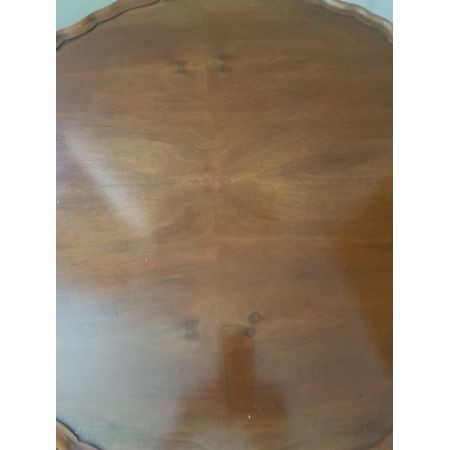 Antiker britischer Art Deco Beistelltisch Massivholz ca 1920