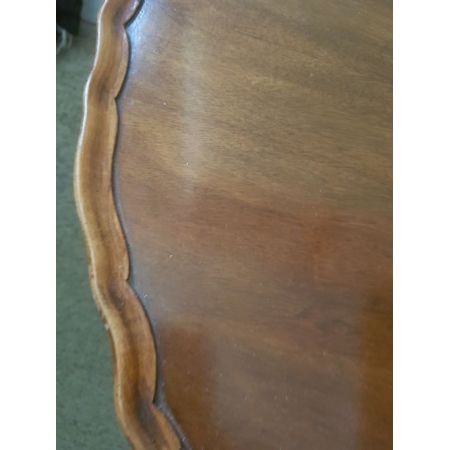 Antiker britischer Art Deco Beistelltisch Massivholz ca 1920