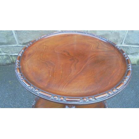 Antiker britischer Mahagoni Weintisch Beistelltisch Etagere ca 1910