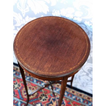 Edwardianischer antiker Mahagoni Beistelltisch britisch ca 1890