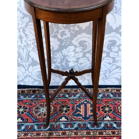 Edwardianischer antiker Mahagoni Beistelltisch britisch ca 1890