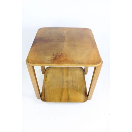 Antiker Art Deco Beistelltisch Nussbaum britisch ca 1930