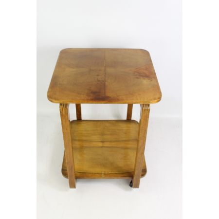 Antiker Art Deco Beistelltisch Nussbaum britisch ca 1930