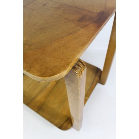 Antiker Art Deco Beistelltisch Nussbaum britisch ca 1930