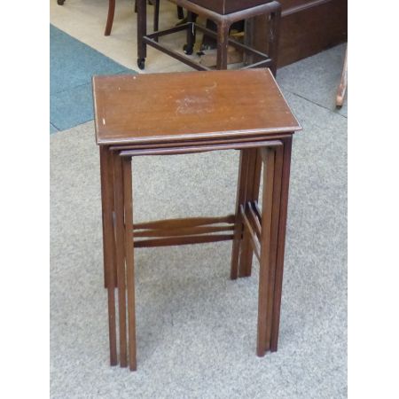 Edwardianisches antikes Mahagoni Nest of Tables Beistelltische englisch ca 1890