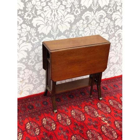 Antiker britischer Mahagoni Beistelltisch Sutherland edwardianisch ca 1890