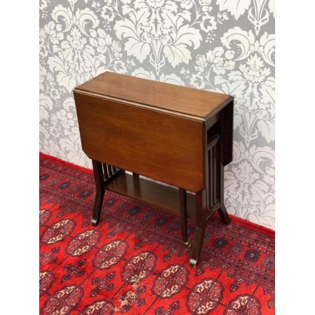 Antiker britischer Mahagoni Beistelltisch Sutherland edwardianisch ca 1890