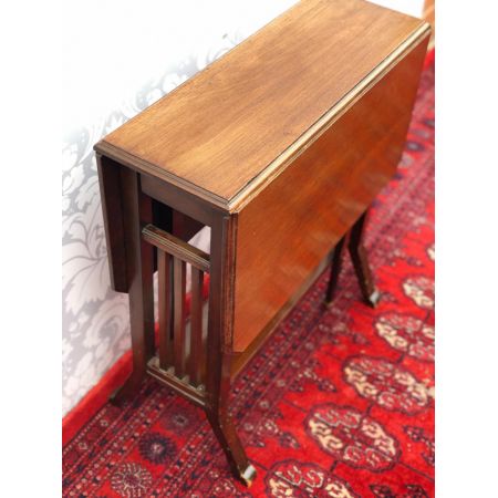 Antiker britischer Mahagoni Beistelltisch Sutherland edwardianisch ca 1890