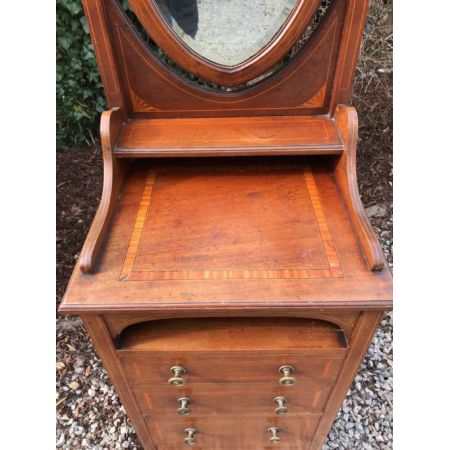 Edwardianische antike Mahagoni Kommode Schminktisch englisch ca 1890