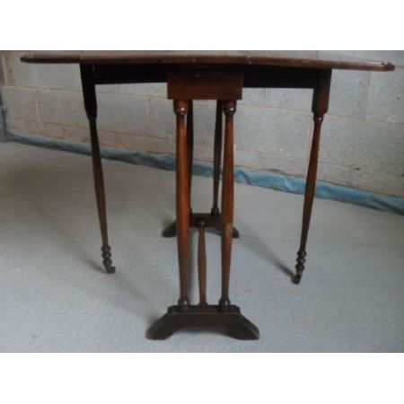 Edwardianischer antiker Mahagoni Tisch britisch ca 1890