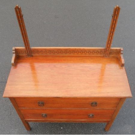 Antike britische Kommode Eiche Frisierkommode ca 1920