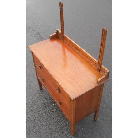 Antike britische Kommode Eiche Frisierkommode ca 1920