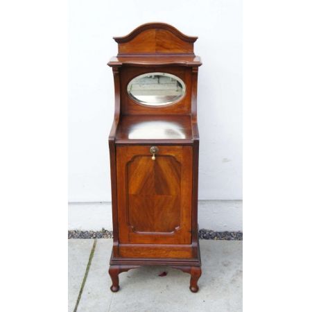 Edwardianischer antiker Mahagoni Beistelltisch Schrank englisch ca 1890