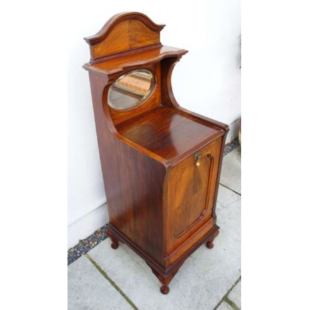 Edwardianischer antiker Mahagoni Beistelltisch Schrank englisch ca 1890