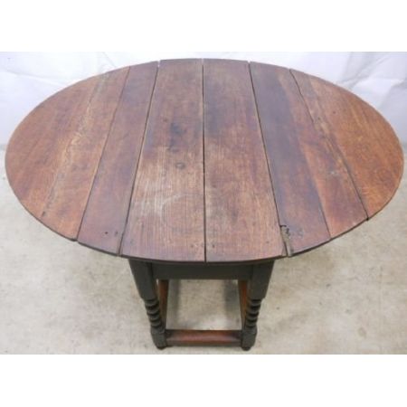 Jakobinischer antiker Eichen Esstisch Gateleg ca 1700
