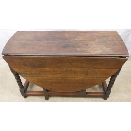 Jakobinischer antiker Eichen Esstisch Gateleg ca 1700