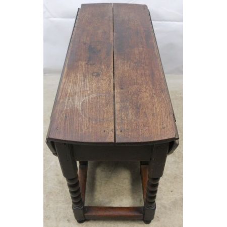 Jakobinischer antiker Eichen Esstisch Gateleg ca 1700