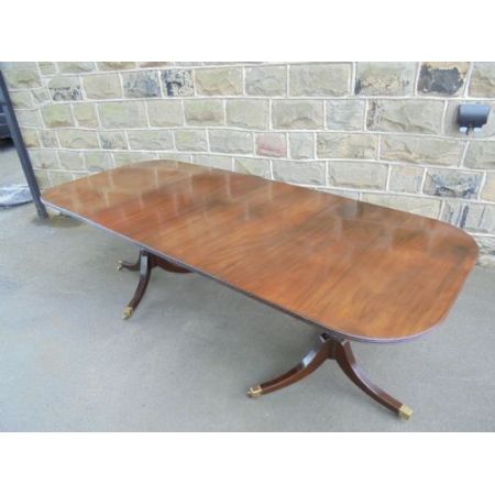 Antiker britischer Regency Mahagoni Esstisch ca 1900