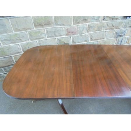 Antiker britischer Regency Mahagoni Esstisch ca 1900