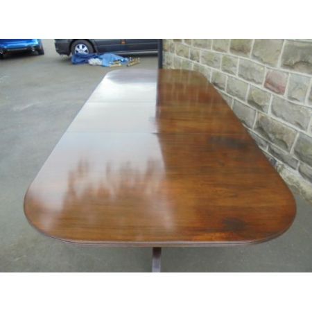 Antiker britischer Regency Mahagoni Esstisch ca 1900