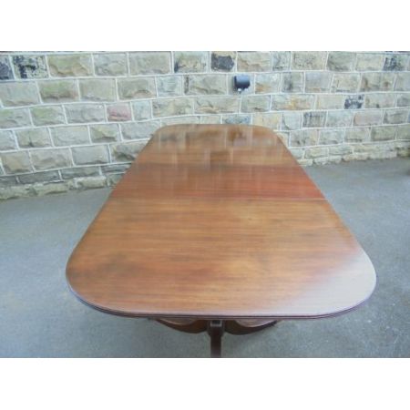 Antiker britischer Regency Mahagoni Esstisch ca 1900