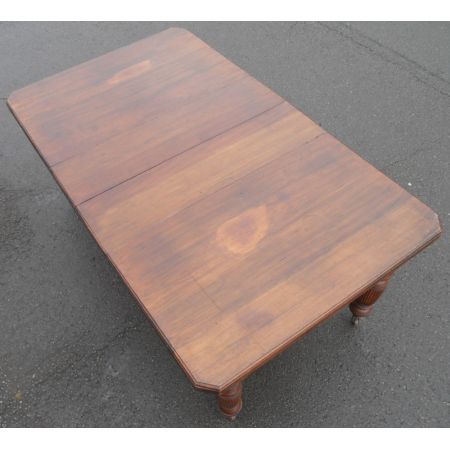 Edwardianischer antiker Esstisch Nussbaum britisch ca 1890