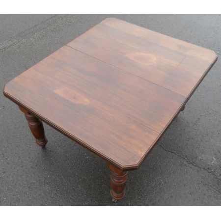 Edwardianischer antiker Esstisch Nussbaum britisch ca 1890