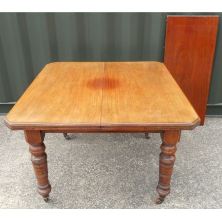 Edwardianischer antiker Mahagoni Esstisch britisch ca 1890