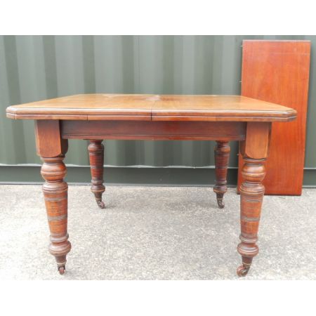 Edwardianischer antiker Mahagoni Esstisch britisch ca 1890