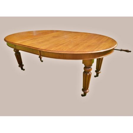 Antiker britischer Mahagoni Esstisch ca 1860