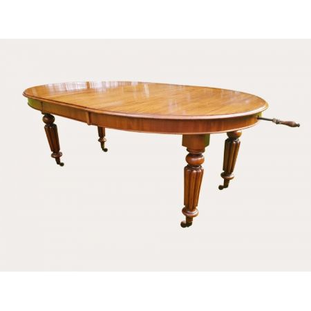 Antiker britischer Mahagoni Esstisch ca 1860