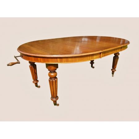 Antiker britischer Mahagoni Esstisch ca 1860