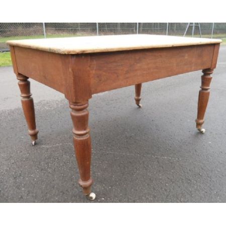 Viktorianischer antiker Kiefern Obstholz Esstisch Landhaus englisch ca 1840