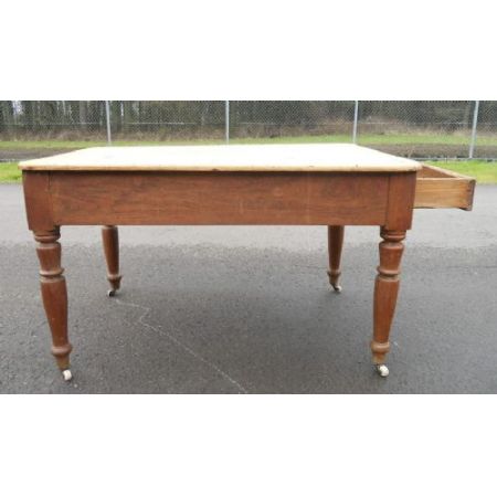 Viktorianischer antiker Kiefern Obstholz Esstisch Landhaus englisch ca 1840