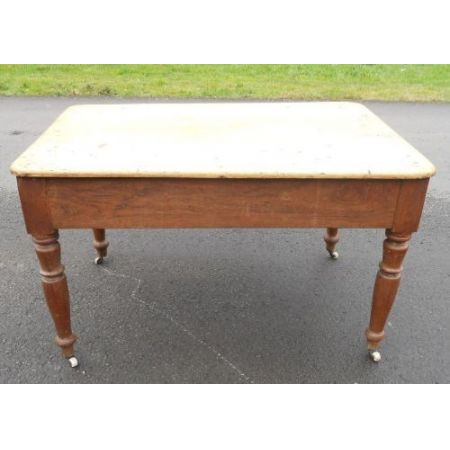 Viktorianischer antiker Kiefern Obstholz Esstisch Landhaus englisch ca 1840